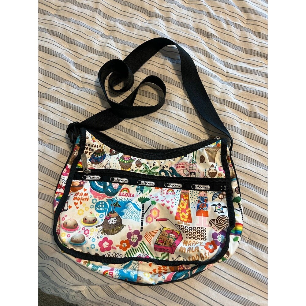 LeSportSac Classic Hobo Crossbody Bag in “Onolicious” Hawaii Retired Print! - Picture 8 of 12